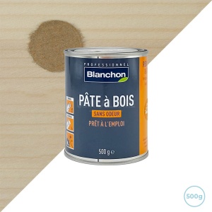 Pate à bois pour intérieur et extérieur couleur chêne moyen 500g - Blanchon