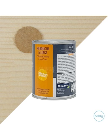 PĂąte Ă  bois chĂȘne clair Blanchon - PrĂȘt Ă  l'emploi 500g