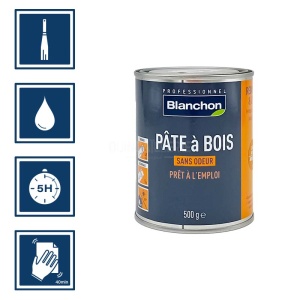 Pâte à bois chêne clair Blanchon - Prêt à l'emploi 500g 2