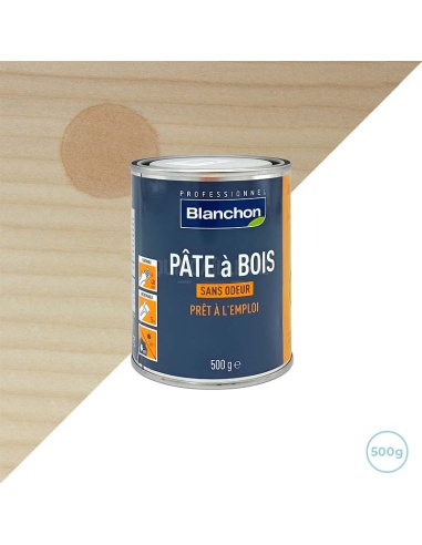 Pâte à bois pour bois hêtre 500g Blanchon