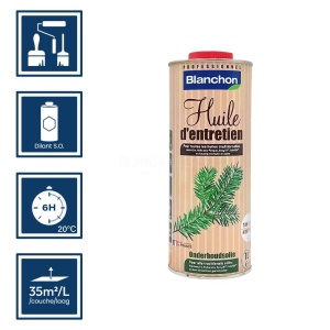Huile d'entretien ton bois Blanchon 1L 2