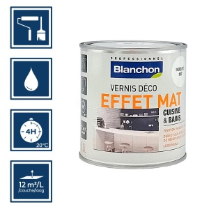 Blanchon vernis décoration effet mat - Incolore mat 0,5L 2