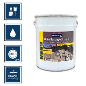 Blanchon huile bardage anthracite opaque 10L 2