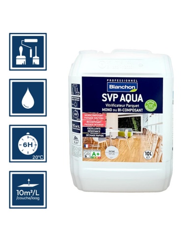 SVP AQUA - Vitrificateur parquet Blanchon 10L satiné