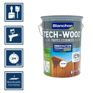 Lasure tech-wood Blanchon incolore 5L 2