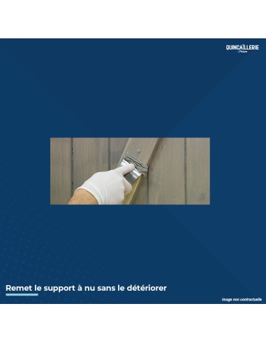 Image illustrative remet le support à nu sans le détériorer
