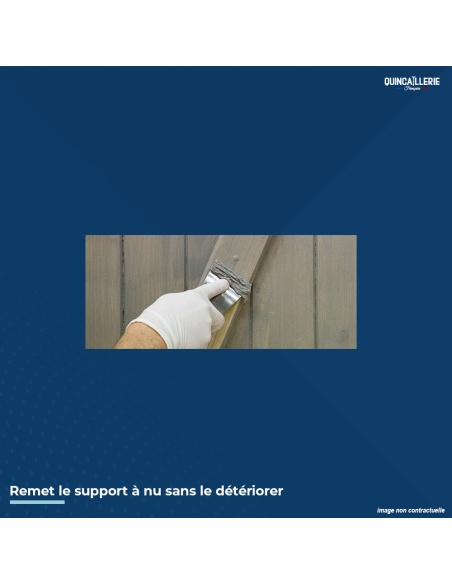 Image illustrative remet le support à nu sans le détériorer