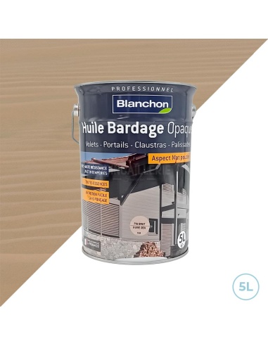 Blanchon huile bardage opaque pin brut 5L