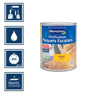 Vitrificateur gélifié parquets-escaliers Blanchon satiné 1L 2