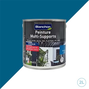 Blanchon peinture multi-supports extérieurs / Ral 5019 bleu capri satiné 2L