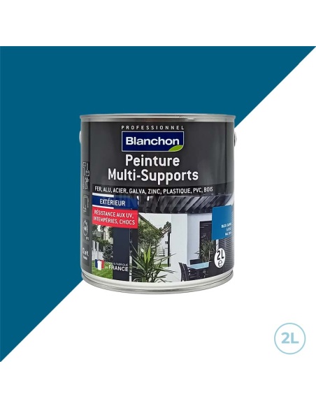 Blanchon peinture multi-supports extérieurs / Ral 5019 bleu capri satiné 2L