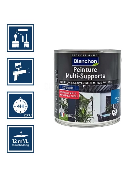 Pictos : application pinceaux rouleaux; recouvrable 4h; utilisation pistolet peinture; rendement 12m²/l/couche
