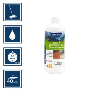 Huile d'entretien environnement incolore mat - 1L éco-responsable 2