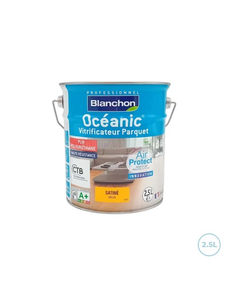 Blanchon vitrificateur satiné rénovation - Océanic Air Protect 2,5L