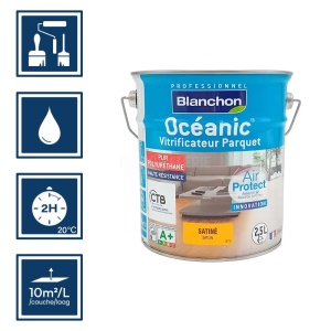 Blanchon vitrificateur satiné rénovation - Océanic Air Protect 2,5L 2