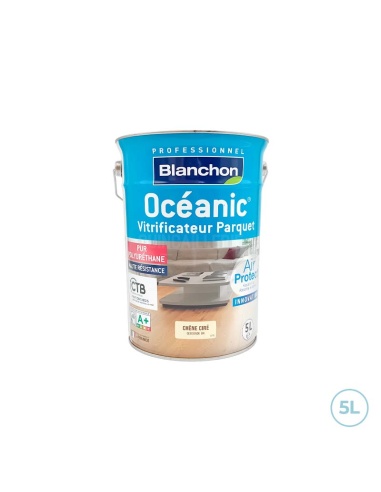 Vitrificateur Océanic Air Protect chêne ciré protection et finition bois - Blanchon 5L