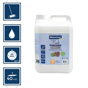 Huile d'entretien universelle biosourcée naturel Blanchon 5L 2