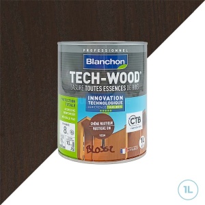 Blanchon lasure tech-wood - Chêne rustique - 1L tous types de bois
