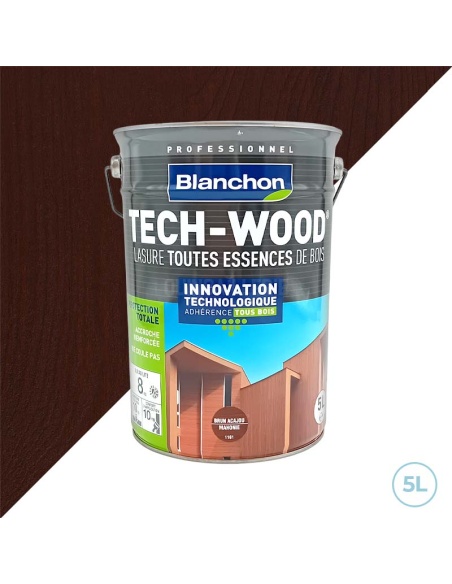 Blanchon lasure tech-wood - Chêne rustique - 1L tous types de bois