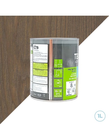 Blanchon - lasure tech-wood bois grise 1L  - Bois verticaux extérieurs