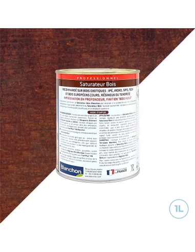 Blanchon saturateur bois teinte IPE 1L - Toutes essences de bois