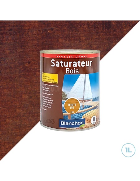 Blanchon saturateur bois teinte IPE 1L - Toutes essences de bois