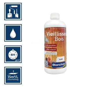 Blanchon - Vieillisseur bois intérieurs couleur silver 1L 2
