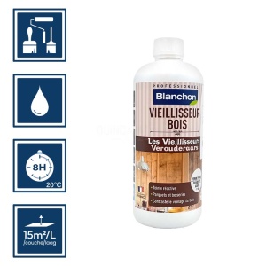 Blanchon vieillisseur de bois teinte terre fumé 1L Blanchon - Bois intérieur 2