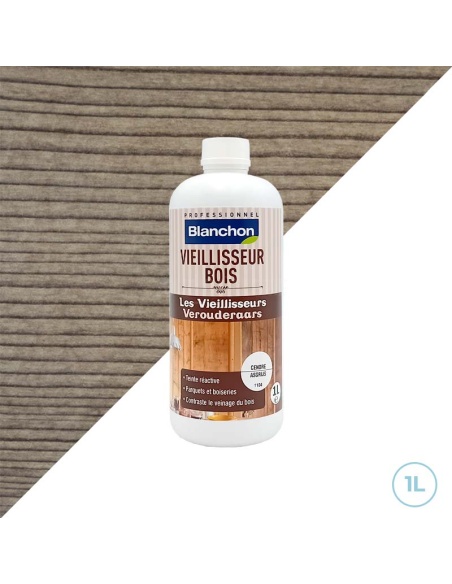 Vieillisseur cendre pour bois intérieur 1L - Blanchon