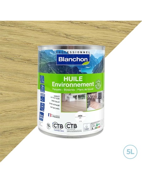 Huile environnement biosourcée chêne Blanchon 5L