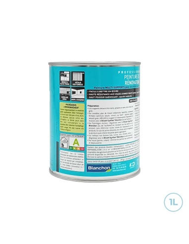Peinture de rénovation blanc 1L Blanchon - Pour cuisine et salle de bains