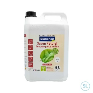 Savon naturel des parquets huilés biosourcé blanc 5L Blanchon