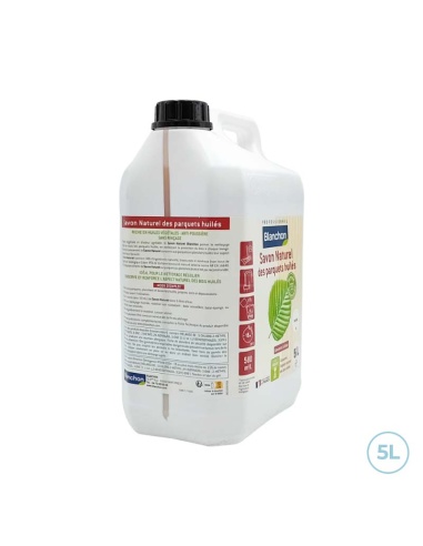 Savon naturel des parquets huilés biosourcé blanc 5L Blanchon