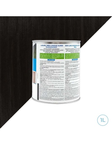 Blanchon lasure pour une longue durée noir 1L - Environnement biosourcée