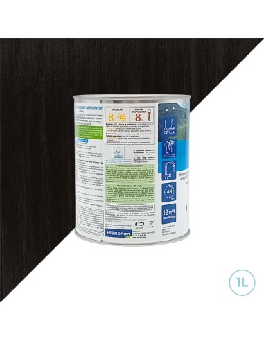 Blanchon lasure pour une longue durée noir 1L - Environnement biosourcée