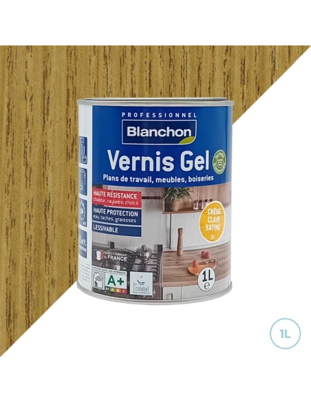 Vernis chêne doré gel biosourcé Blanchon 1L
