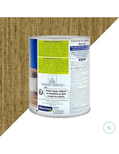 Blanchon vernis pour plans de travail et boiseries chêne moyen - 1L gel bio
