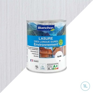 Blanchon - Lasure très longue tenue - 1L Blanc environnement  biologique