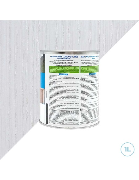 Blanchon - Lasure très longue tenue - 1L Blanc environnement  biologique