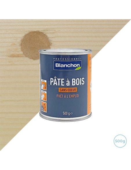Pate à bois naturel 500g Blanchon