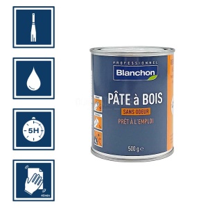 Pate à bois naturel 500g Blanchon 2
