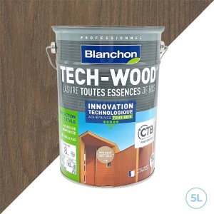 Lasure tech-wood bois grise - Blanchon - Bois grise 5L