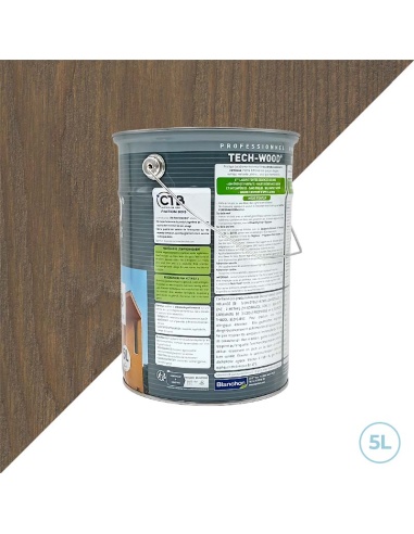Lasure tech-wood bois grise - Blanchon - Bois grise 5L