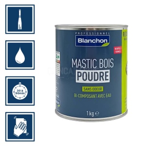 Blanchon mastic pour boiseries chêne rustique 1kg Blanchon 2