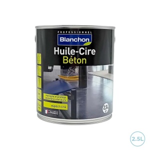 Huile cire béton aspect cire incolore 2,5L Blanchon