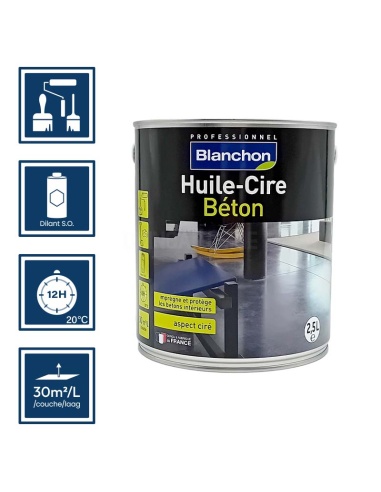 Pictos : application pinceaux, nettoyage des ustensiles au diluant SO, séchage 12 heures, rendement 30m²/l/couche