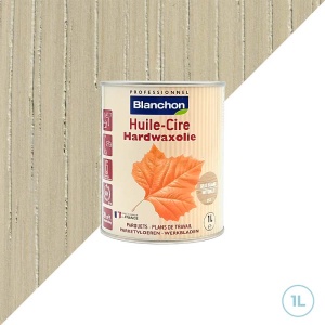 Décoration plan de travail Blanchon - Huile Cire gris blanc - 1L