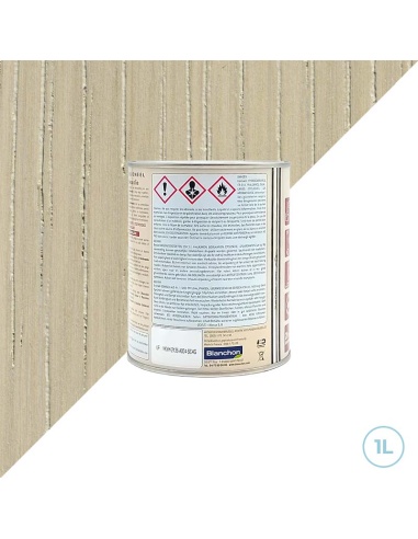 Décoration plan de travail Blanchon - Huile Cire gris blanc - 1L