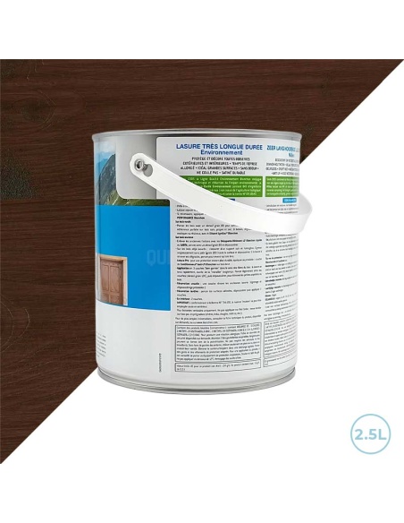 Blanchon lasure chêne foncé 2,5L pour volets, portails et poutres - Très longue durée environnement bio