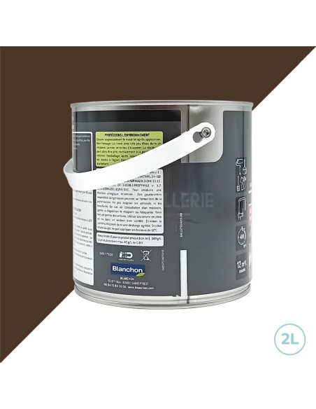 Peinture multi-supports extérieurs ral 8014 brun normand satiné - 2L Blanchon